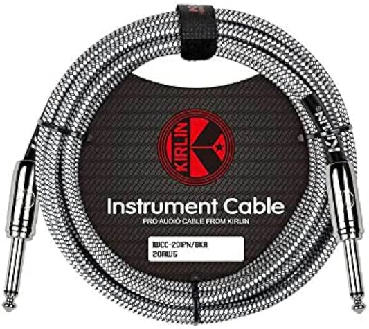 CABLE PARA INSTRUMENTO KIRLIN IWCC-201PN/ TELA BKA 10M NEGRO