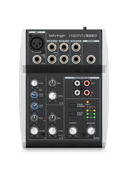 Consola pasiva Behringer XENYX 502S de 1 canal