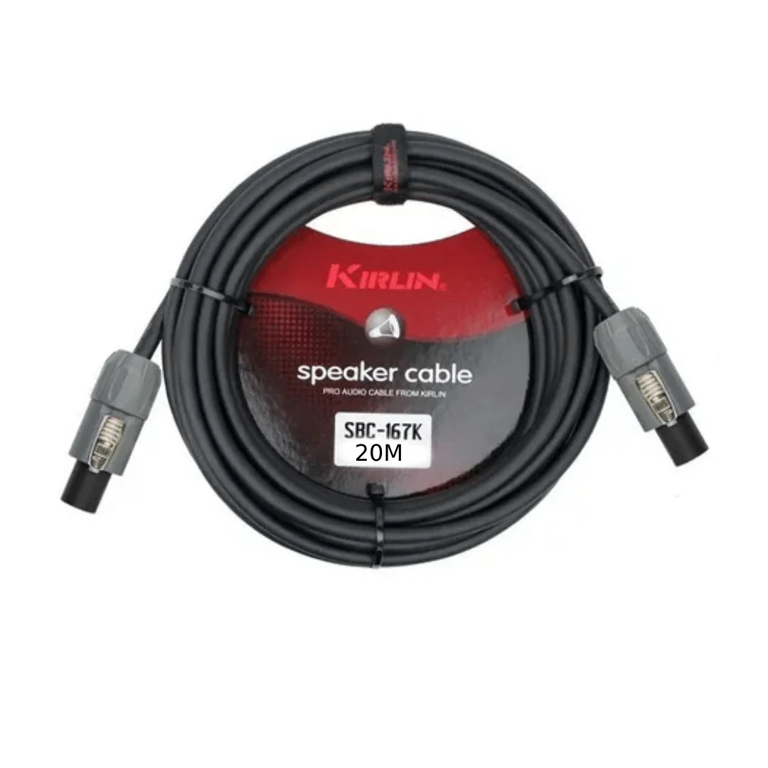 CABLE PARA BOCINA PLUG SPEAKON KIRLIN SBC-167K-20M/BK