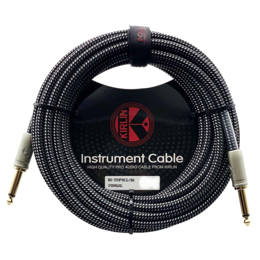 CABLE PARA INSTRUMENTO KIRLIN IW-201PRCG-10M/ TELA BK NEGRO