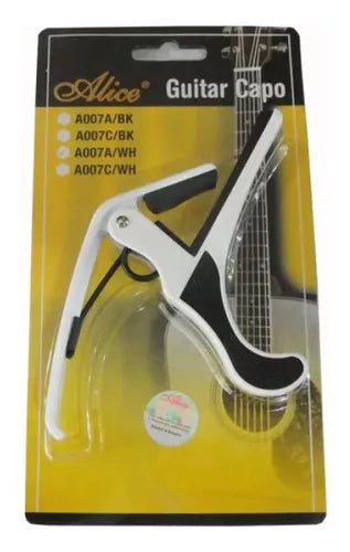 CAPODASTRO ALICE GUITARRA CLASICA BLANCO A007C/WH