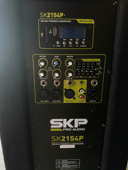 Bocina activa SKP SK-2154P de 2X15"