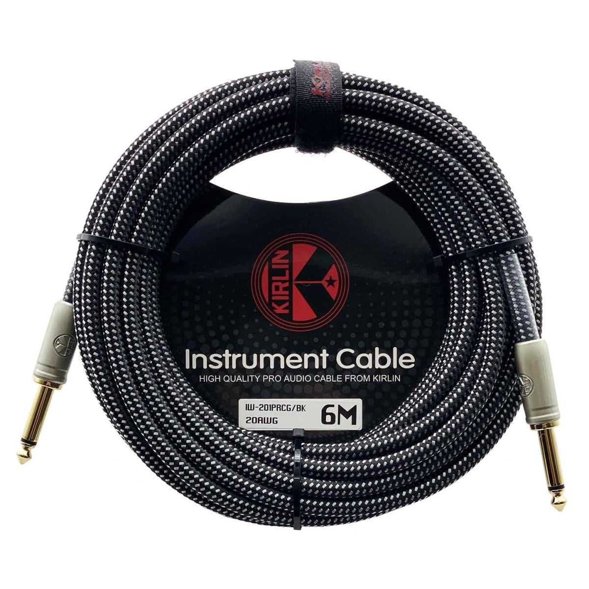 CABLE PARA INSTRUMENTO KIRLIN IW-201PRCG-6M/ TELA BK NEGRO