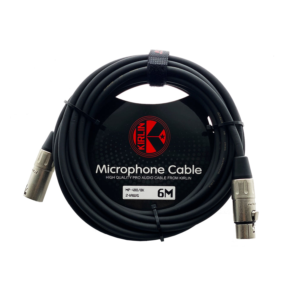 CABLE PARA MICROFONO XLR A XLR KIRLIN MP-480-6M-BK