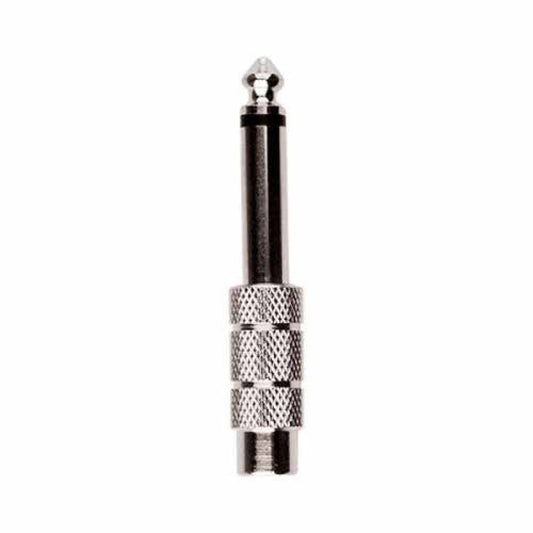 PLUG 1/4 MONO A JACK RCA METALICO N.A. P-222C