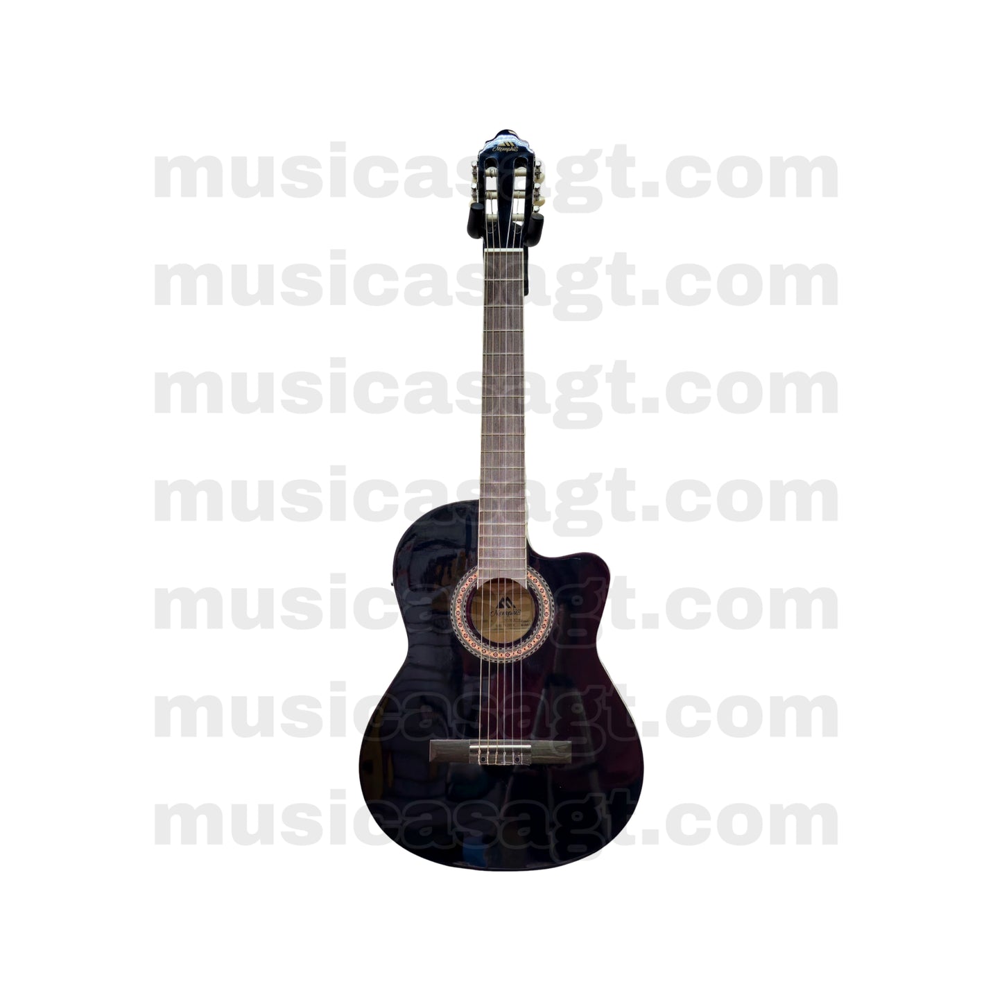 Guitarra electroclásica Memphis MC39CET-BK
