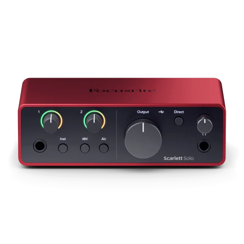 SCARLETT SOLO [G4] INTERFAZ DE AUDIO USB C, 2-in/2-out, 24-bit/192kHz. FOCUSRITE