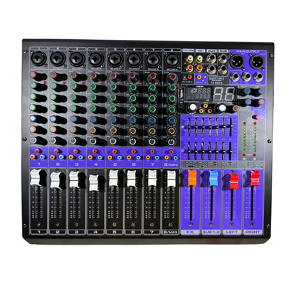 CONSOLA QUANTUM X PASIVA DE 8 CANALES TX-802FX