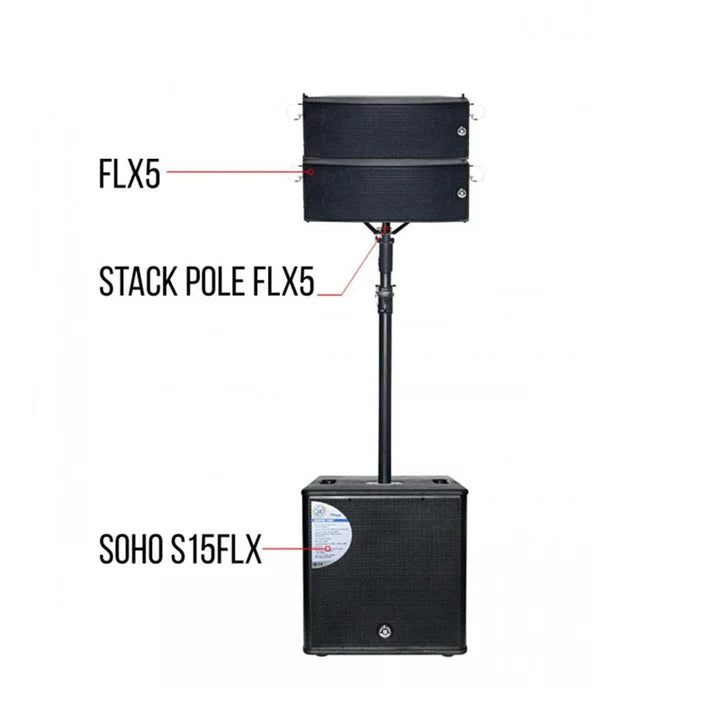 COMBO TOPP PRO 1 BOC FLEX-5 1 STACKPOLE 1 SUB SOHO-S15 β Musicasa