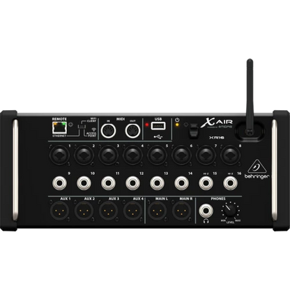 XR16 X AIR CONSOLA DIGITAL 16-Canales 8-Preamps MIDAS PROGRAMABLES, MODULO WIFI INTEGRADO BEHRINGER