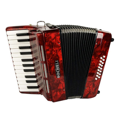 CONCERTINA BOCHELI 32 TECLAS Y BAJOS ROJO YWAC-1306-1-RED