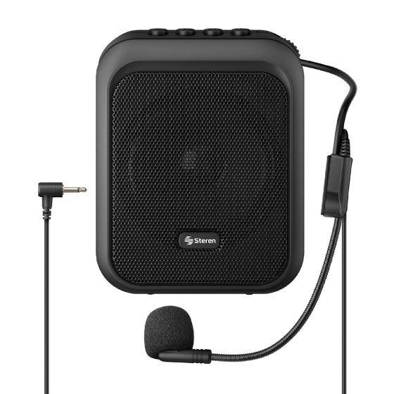 AMPLIFICADOR STEREN DE VOZ PORTATIL BT-USB RECARGABLE AMP-050