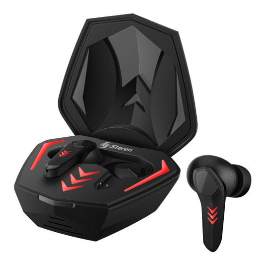 Audífonos Bluetooth* FreePods Touch True Wireless para Gamers, negros Steren AUD-7450NE