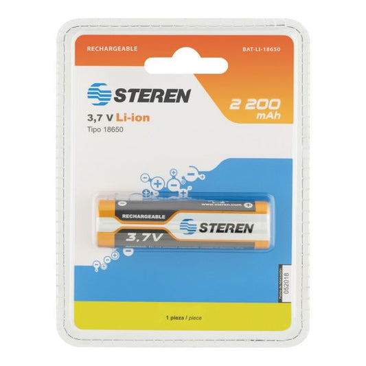 BATERIA STEREN 2200mAh RECARGABLE BAT-LI-18650