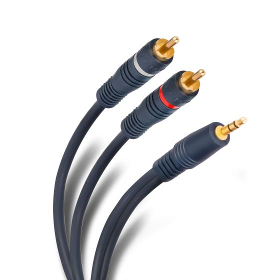 Cable plug 3,5 mm a 2 plug RCA de 1,8 m Steren  254-045