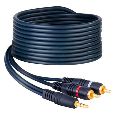 Cable plug 3,5 mm a 2 plug RCA de 1,8 m Steren  254-045