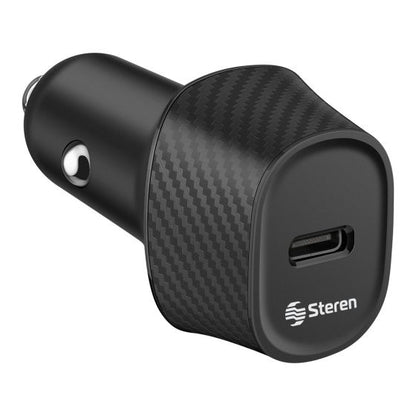 CARGADOR STEREN USB C POWER DELIVERY 20W PARA AUTO ELI-854