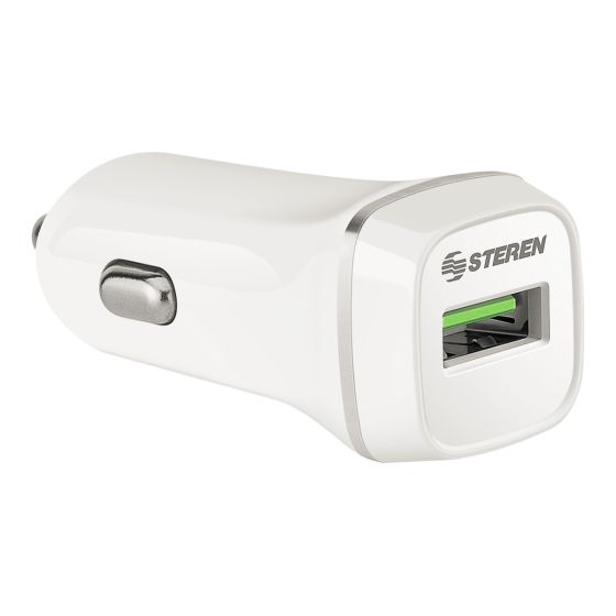 CARGADOR STEREN PARA AUTO 18W USB ELI-870