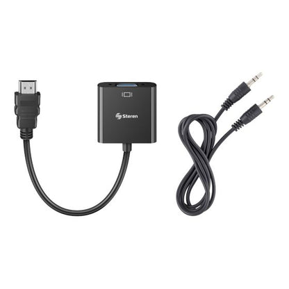 CONVERTIDOR STEREN AUDIO 7 VIDEO HDMI A VGA P/PC 208-151