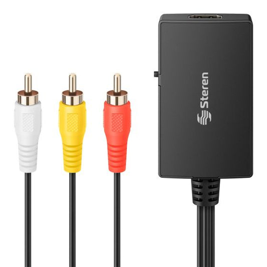 CONVERTIDOR STEREN DE 3 RCA A HDMI 208-142