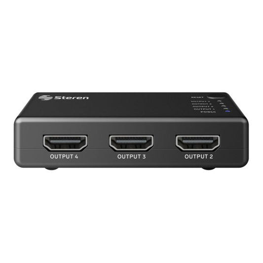 SPLITER STEREN HDMI 4 PUERTOS CON BOOSTER ULTRA HD BOS-404