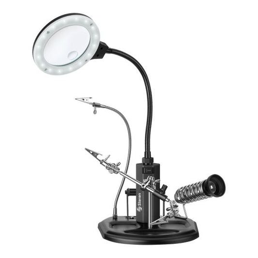 ESTACION PROFESIONAL PARA SOLDAR STEREN C/ LUPA Y LAMPARA HER-725NE