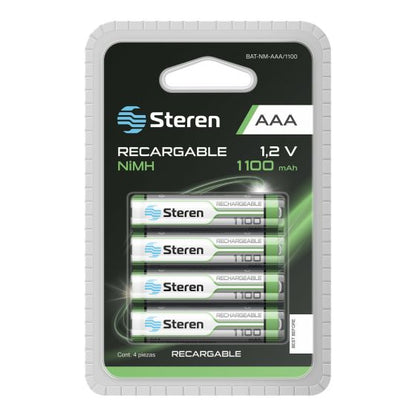 BATERIA AAA RECARGABLE STEREN PK4 BAT-NM-AAA/1100