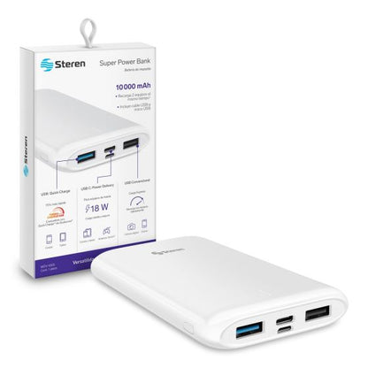 BATERIA STEREN POWER BANK 10000 AMP MOV-1000