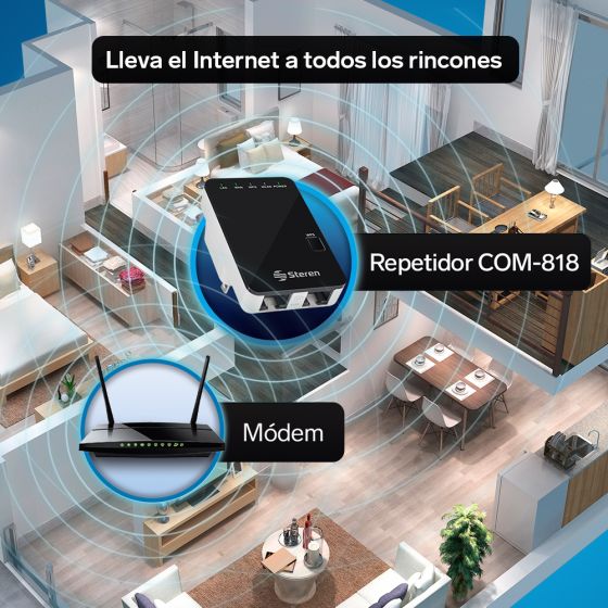 REPETIDOR STEREN DE WIFI COM-818