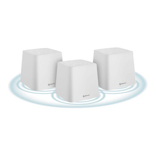 Sistema Smart Wi-Fi MESH triple, 2,4 GHz y 5 GHz (B/G/N/A/AC/V/R) Steren MESH-300