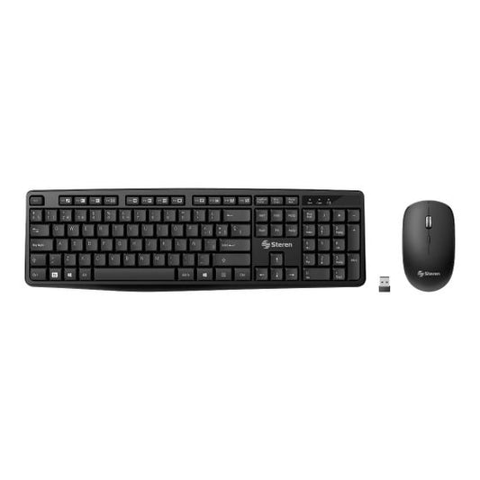 TECLADO Y MOUSE PARA PC INALAMBRICOS STEREN COM-675